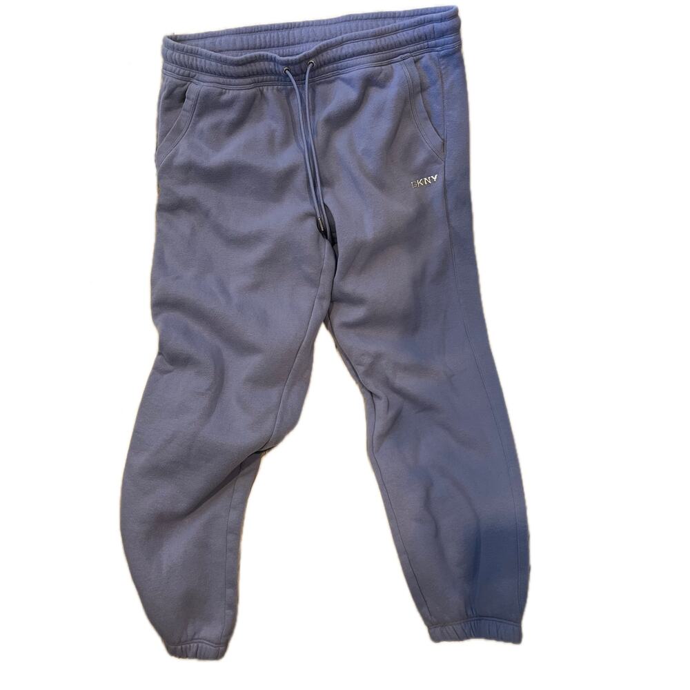 DKNY Purple Lavender Sweatpants Cuff Leg Joggers Woman L